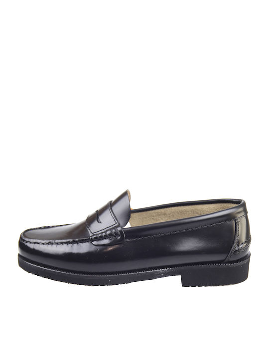 Δερμάτινα Ανδρικά Loafers σε Μαύρο Χρώμα