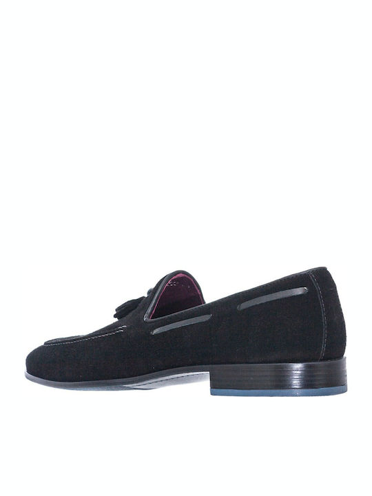 Men's Suede Loafers Black