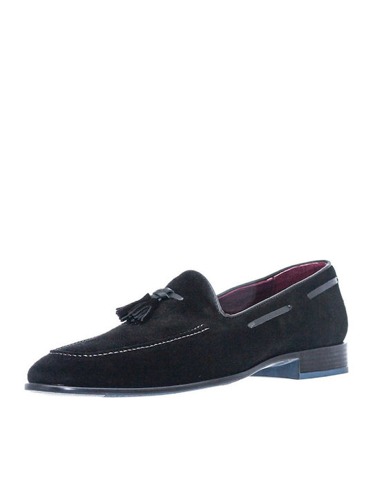 Softies Men's Suede Loafers Black