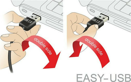 Powertech Dual Easy 2m Angle (90°) USB 2.0 to micro USB Cable (CAB-U125)