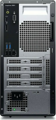 Dell Inspiron 3881 Desktop PC, 1 TB HDD & 256 SSD, Black