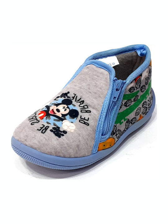 Παντόφλες Μποτάκια Γκρι Mickey