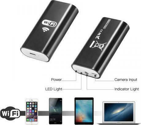 Powertech PT-894 Ендоскопична Камера Wi-Fi за Мобилни Устройства с Анализ 1280x720 Пиксела и Кабел 5м