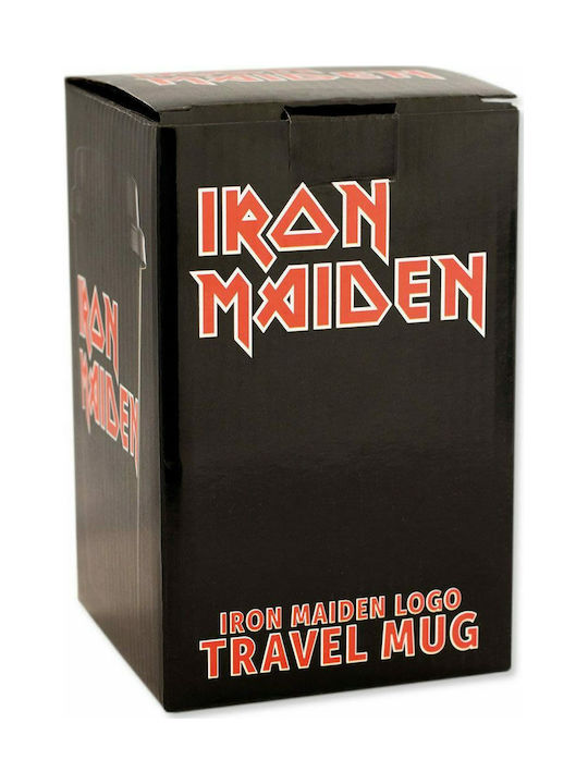 Iron Maiden - Logo Ceramic Cup with Lid Black 300ml