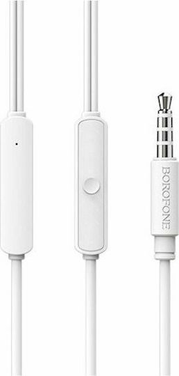 Borofone BM36 Acura In-Ear Freihändig Kopfhörer mit Stecker 3.5mm Weiß
