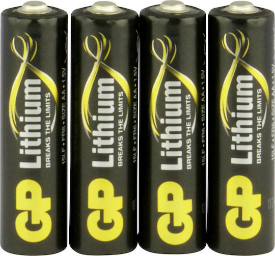 GP Batteries Μπαταρίες Λιθίου AA 1.5V Μιας Χρήσης (High Performance) 4τμχ