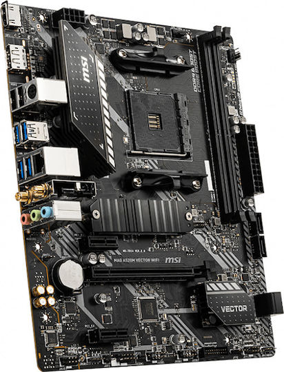 MSI A520M Vector WIFI Motherboard Micro ATX με AMD AM4 Socket 7D14-008R