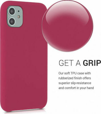 KWmobile Rubber TPU Silicone Back Cover Red (iPhone 11)