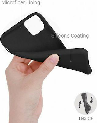 KWmobile Rubberized TPU Silicone Back Cover Black (iPhone 11)