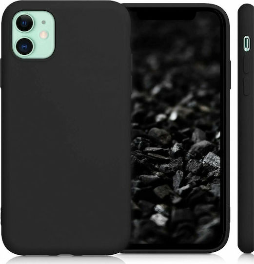 KWmobile Rubberized TPU Back Cover Σιλικόνης Μαύρο (iPhone 11)