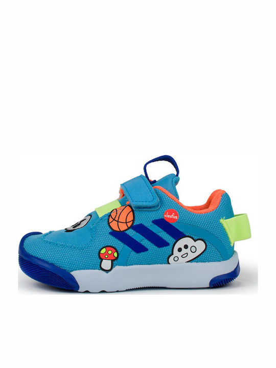 ActivePlay Cleofus Kids Sneakers with Scratch Signal Cyan / Royal Blue / Signal Orange