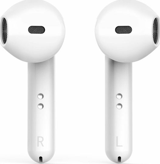 Yenkee YHP 01BT WE Earbud Bluetooth хендсфри Слушалки с Кутийка за Зареждане Бял