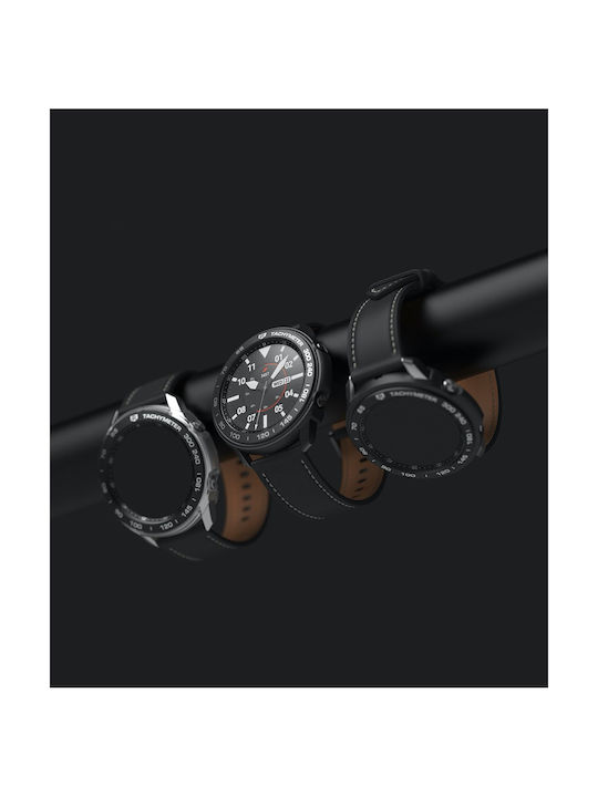 Ringke Air Sports & Bezel Styling Silicone Case in Black color for Galaxy Watch 3 45mm