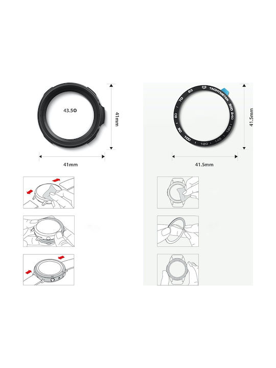 Ringke Air Sports & Bezel Styling in Black color for Galaxy Watch 3 41mm