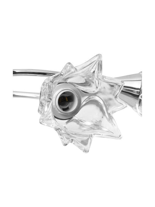 vidaXL Ceiling Mount Light Silver with Socket E14