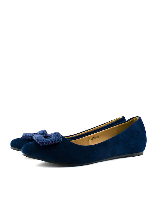 3985 Mitsuko Damen Ballerinas Blau