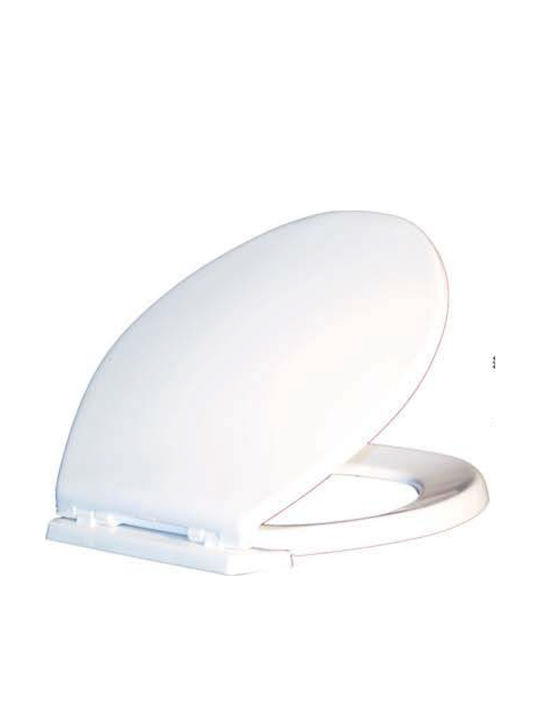 Lamaplast WC 3 Toilettenbrille Bakelit 43.5x36cm Weiß