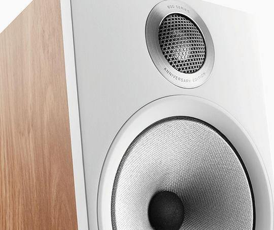 Bowers & Wilkins 606 S2 Anniversary Edition FP42536 Paar Hi-Fi Lautsprecher Buch selbst 2 Anzahl von Fahrern B19xT30xH34.5cm. Eichenbaum / Weiß