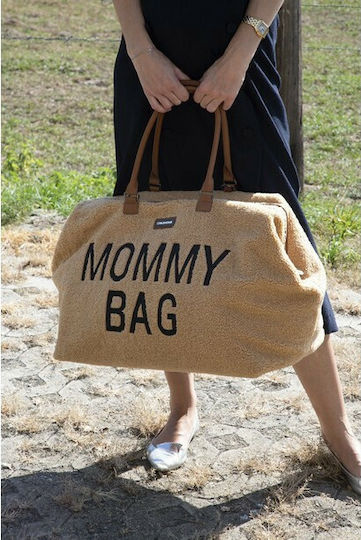 Childhome Shoulder/Hand Diaper Bag Mommy Teddy Beige 55x30x40cm.