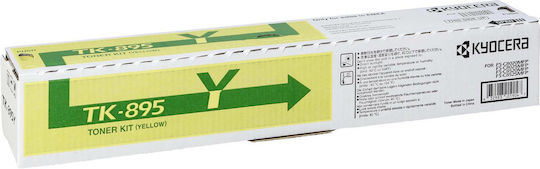 Kyocera TK-895Y Original Toner Laser Printer Yellow 6000 Pages (1T02K0ANL0)
