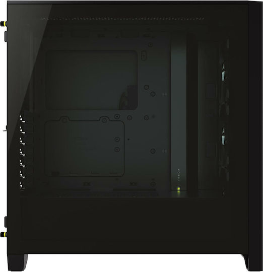 Corsair iCUE 4000X RGB Gaming Midi Tower Computer Case with Side Window Black