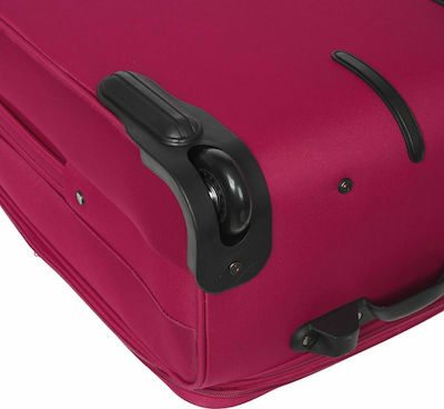 Diplomat ZC980 Medium Travel Suitcase Fabric Red with 2 Wheels Height 61cm 980-61