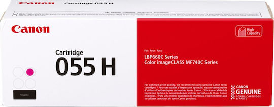 Canon 055H Original Toner Laser Printer Magenta High Capacity 5900 Pages (3018C002)