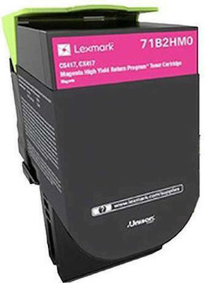 Lexmark 71B2HM0 Toner Laser Printer Magenta Return Program High Yield 3500 Pages