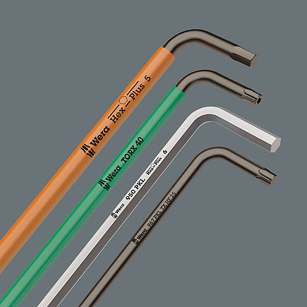 Wera 967/9 TX BO Multicolour 1 SB L Set 2 Torx Wrenches 9pcs