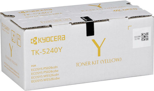 Kyocera TK-5240Y Γνήσιο Toner Laser Εκτυπωτή Κίτρινο 3000 Σελίδων 1T02R7ANL0