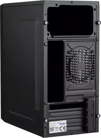 Akyga AK35BK Micro Tower Κουτί Υπολογιστή Μαύρο