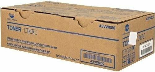 Konica Minolta TN-118 Γνήσιο Multipack Toner Laser Εκτυπωτή Μαύρο 2τμχ (A3VW050)