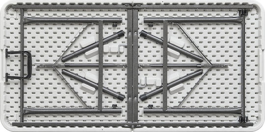 Tisch Zusammenklappbar Weiß 122x60x74cm