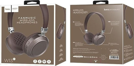 Hoco Fanmusic W13 Fără fir / Cu fir On Ear Căști cu 10 ore de Funcționare Maro