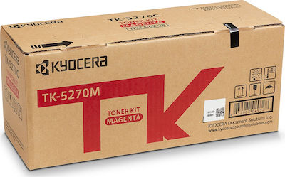 Kyocera TK-5270M Toner Laser Εκτυπωτή Ματζέντα 6000 Σελίδων (1T02TVBNL0)