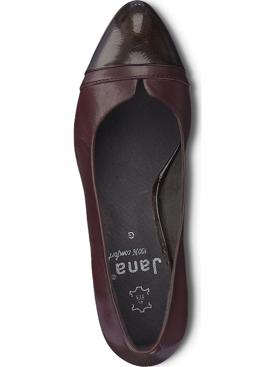 Pantofi cu toc Burgundy