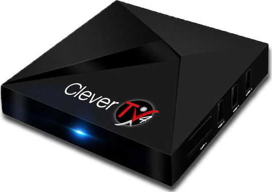 Clever TV Box CleverTV4 4K UHD με WiFi USB 3.0 4GB RAM και 32GB Αποθηκευτικό Χώρο με Λειτουργικό Android 9.0