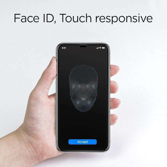 Spigen GLAS.tR SLIM X Premium Vollflächig gehärtetes Glas (iPhone 11 Pro)