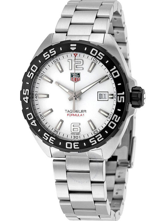 TAG Heuer Formula 1 Ανδρικό Ρολόι 41mm Μπαταρίας με Ασημί Μεταλλικό Μπρασελέ