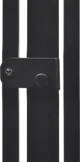 vidaXL mit 5 Blättern 60x54x76cm Schwarz