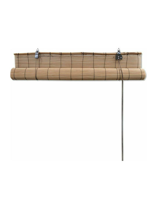 vidaXL Bamboo Blind Καφέ 80x220cm