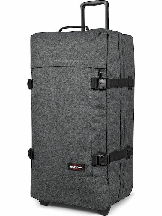 Eastpak Tranverz L Large Fabric Gray Suitcase with 2 Wheels Height 79cm