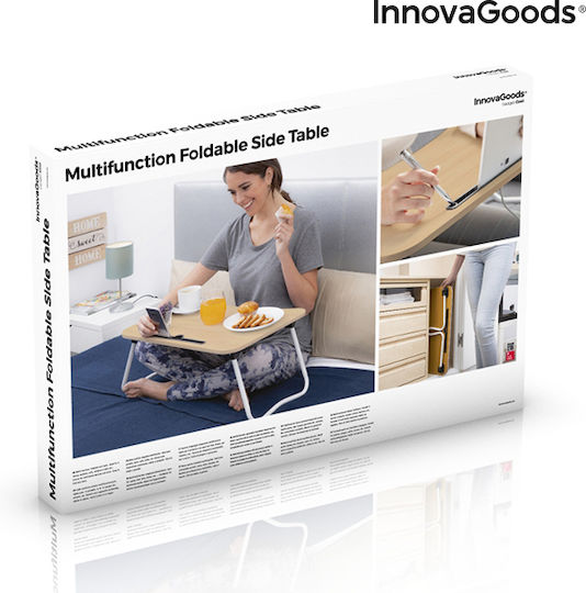 InnovaGoods Lemnos Dreptunghiular Tavă de Pat în Culoare Maro 60x27cm V0101188 1buc