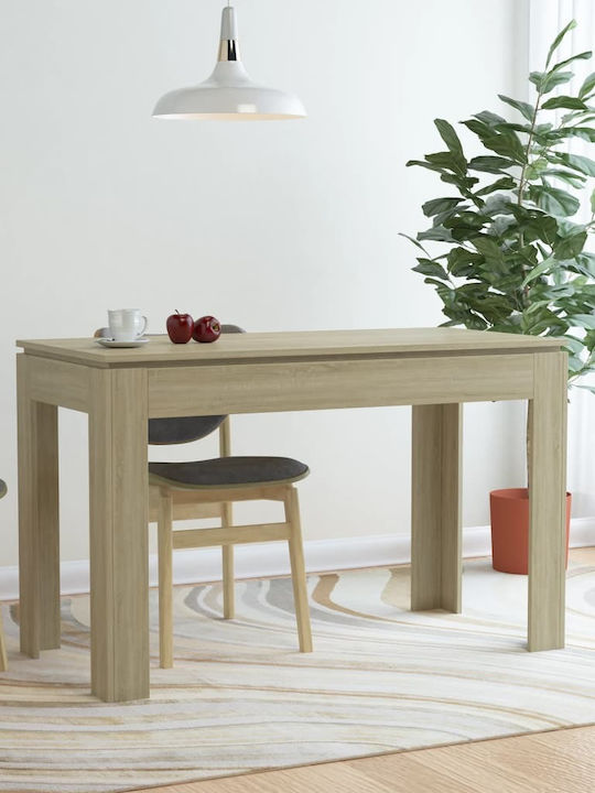 Table Dining Room Wooden Oak 120x60x76cm