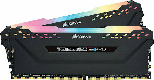 Corsair Vengeance RGB Pro DDR4 16GB RAM με 2x8GB Modules και Ταχύτητα 3200 για Desktop