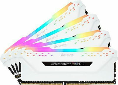 Corsair Vengeance RGB Pro 64GB DDR4 RAM cu 4 module (4x16GB) și Viteză 3200 pentru Desktop