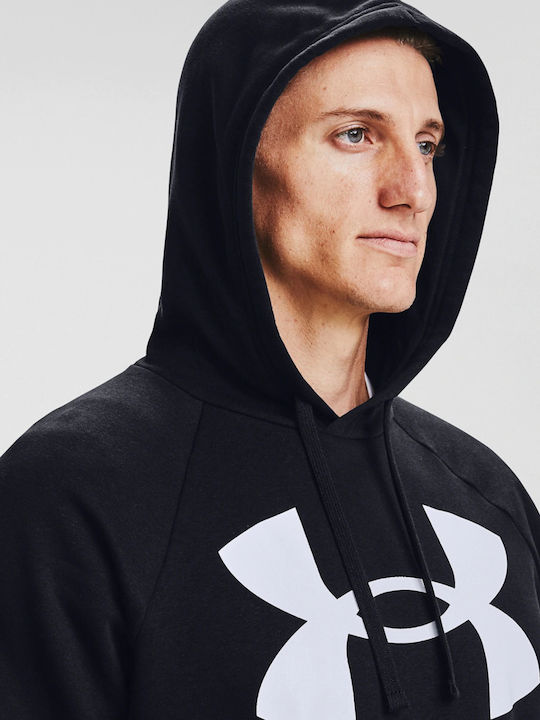 Rival Big Sweatshirt with Hood Black