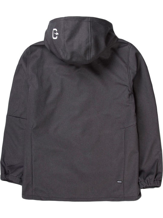 Winter Jacket Softshell Waterproof and Windproof Grey / Black