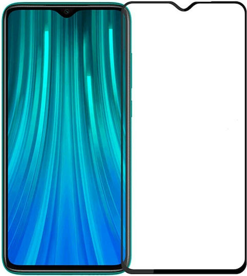 Закалено стъкло за цялото лице Черен (Redmi Note 8)