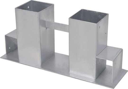 vidaXL Silver Steel Firewood Stacking Aids 12pcs Accessories
